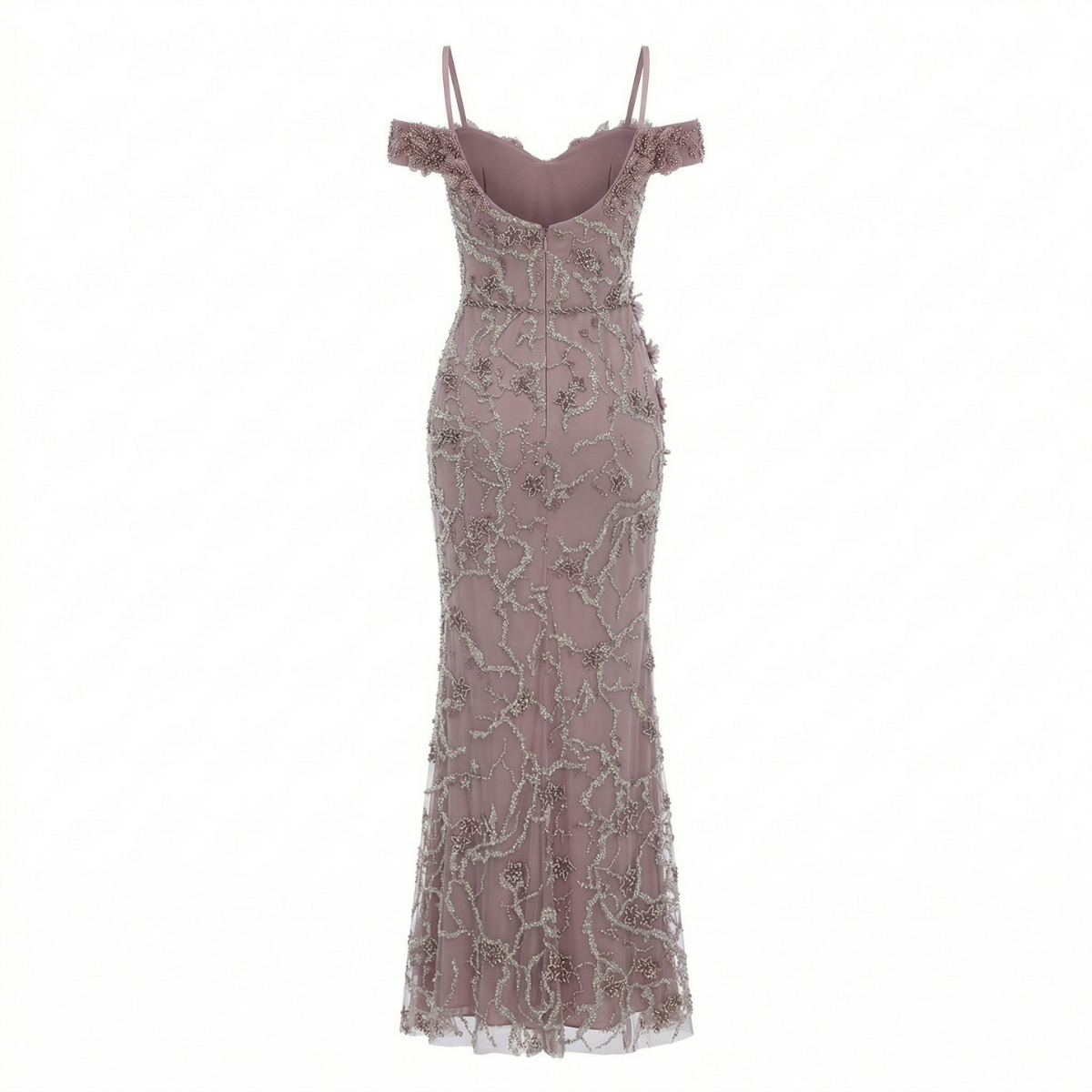 Outfit with Embroidered Crystals and Pearls