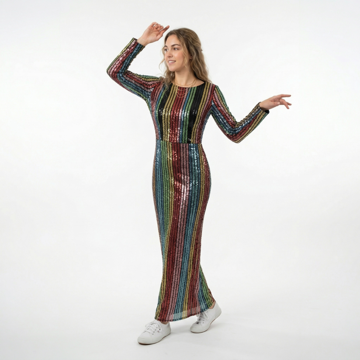 Long Sequence Gown Dress