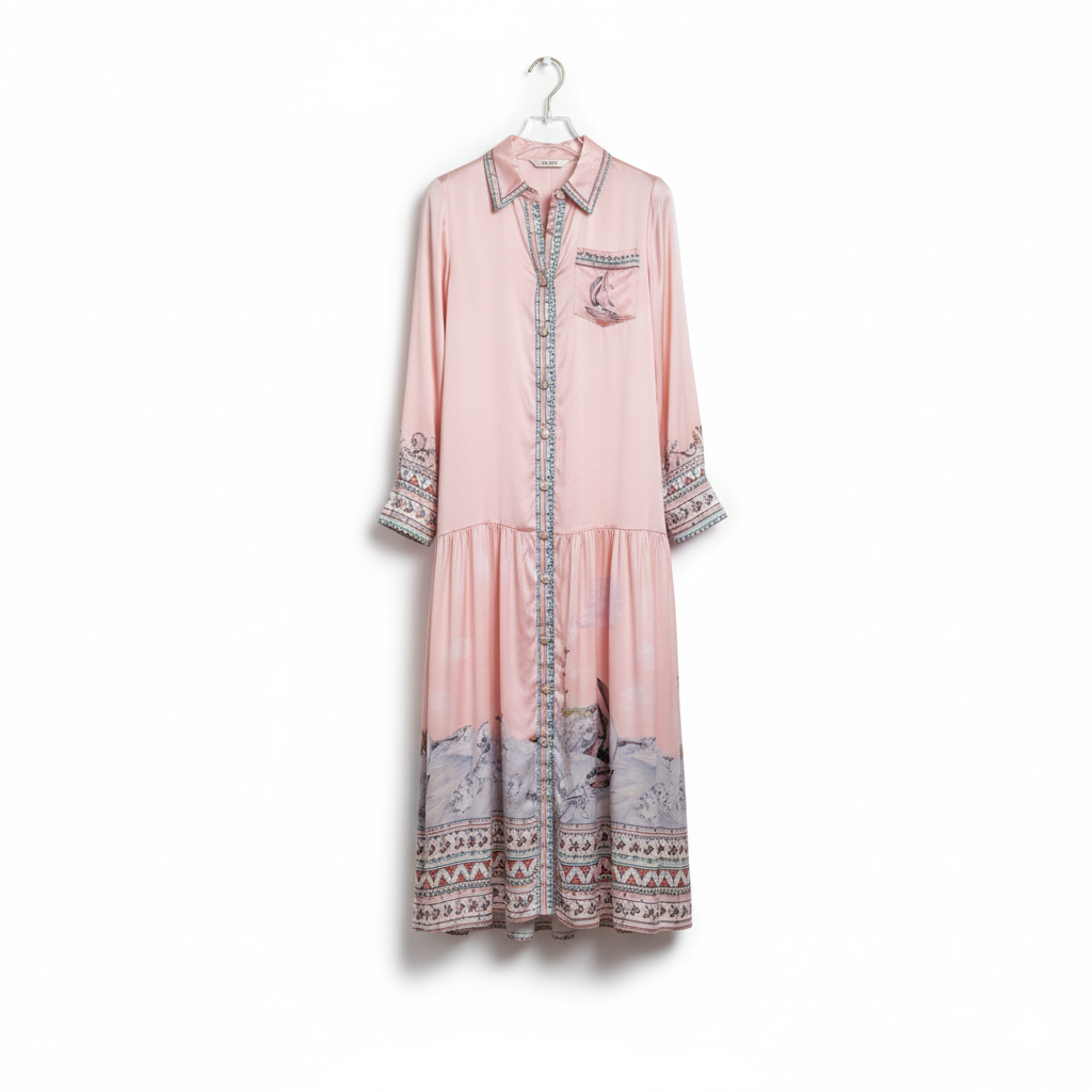 ZIMMERMANN Peach Dress Silk