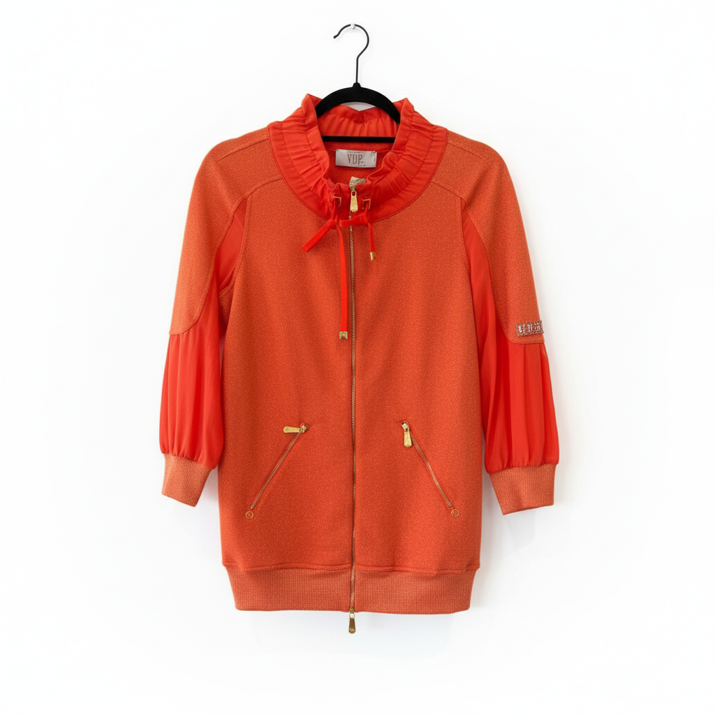 VDP Orange Jacket Top and Silk Pants