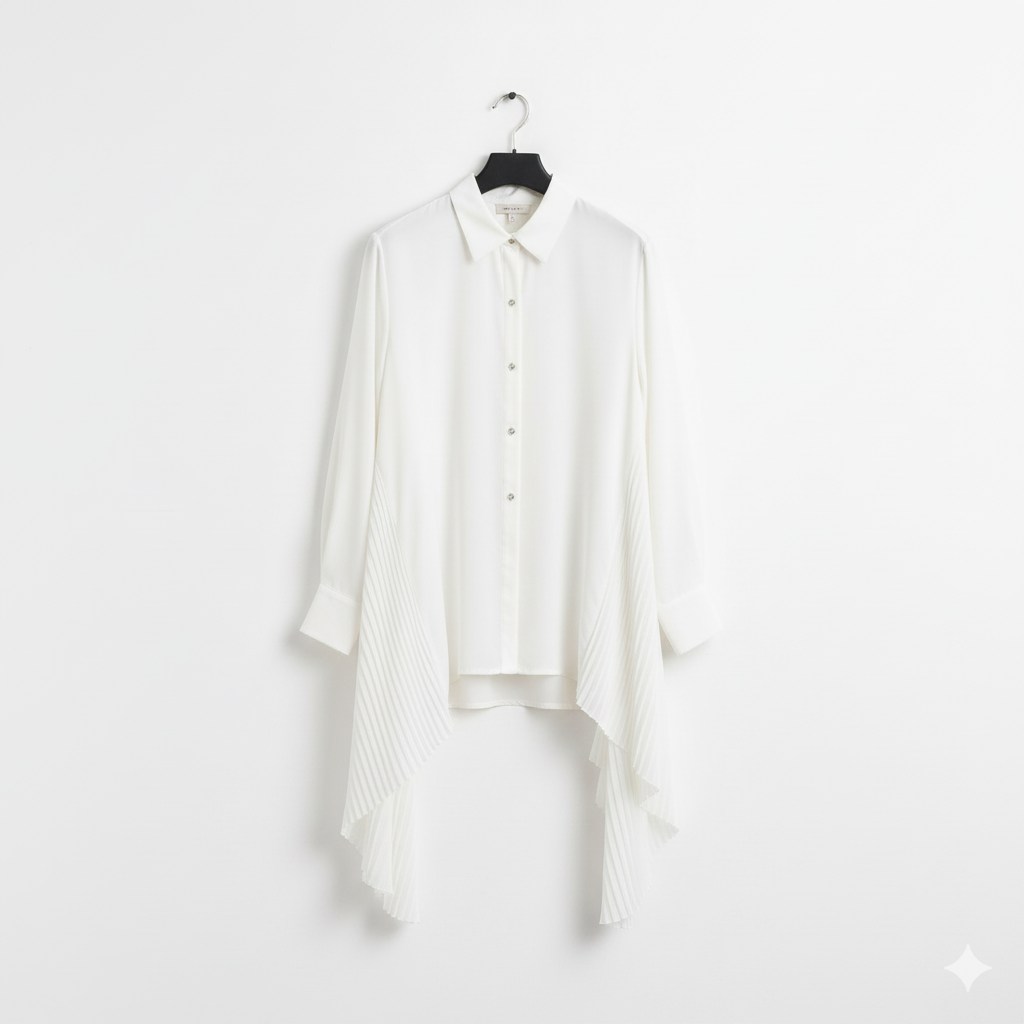 MA White Top and Black Pants Set.