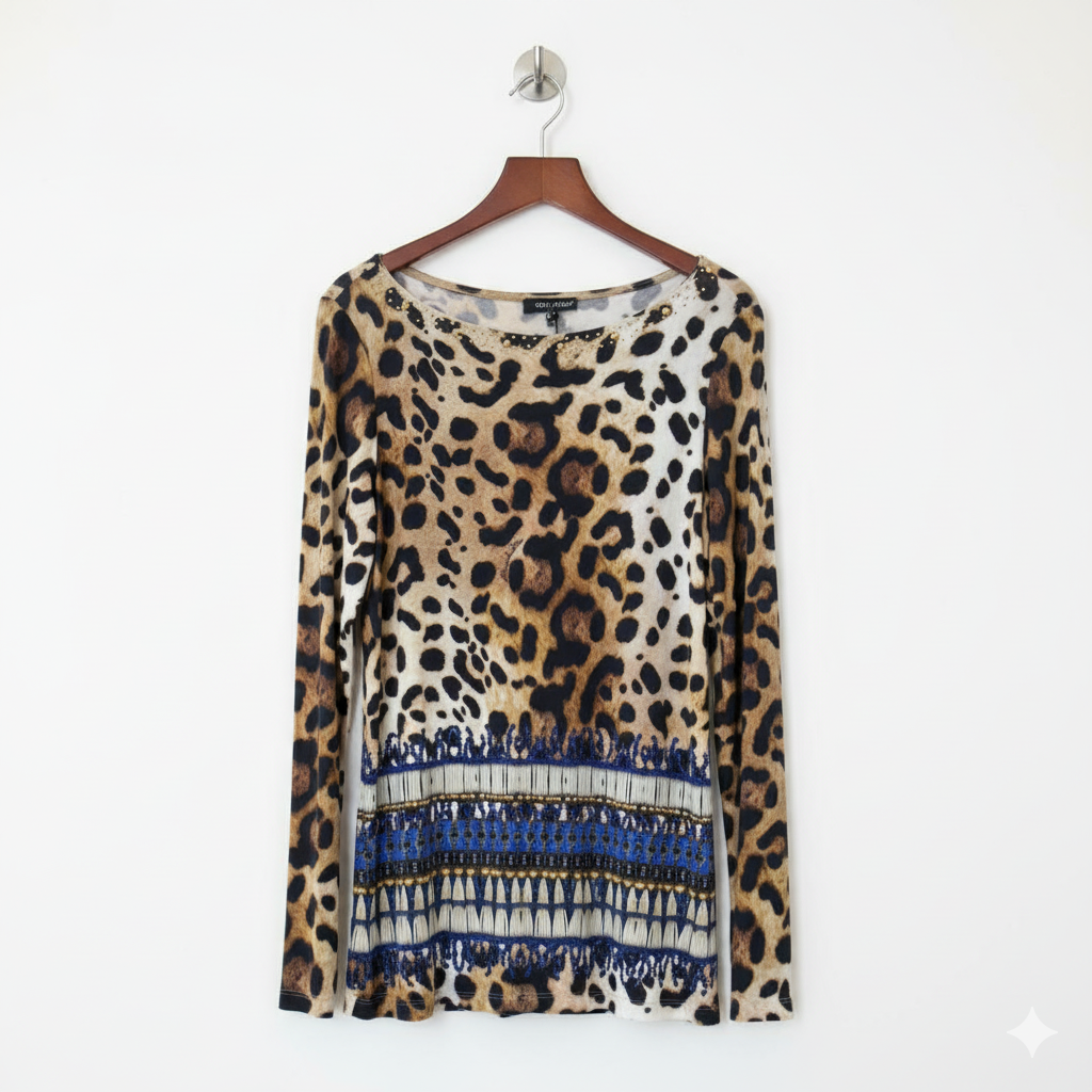 Daniela Drei Set. Pants Stretch, Nice Fit With top to match with Crystals.