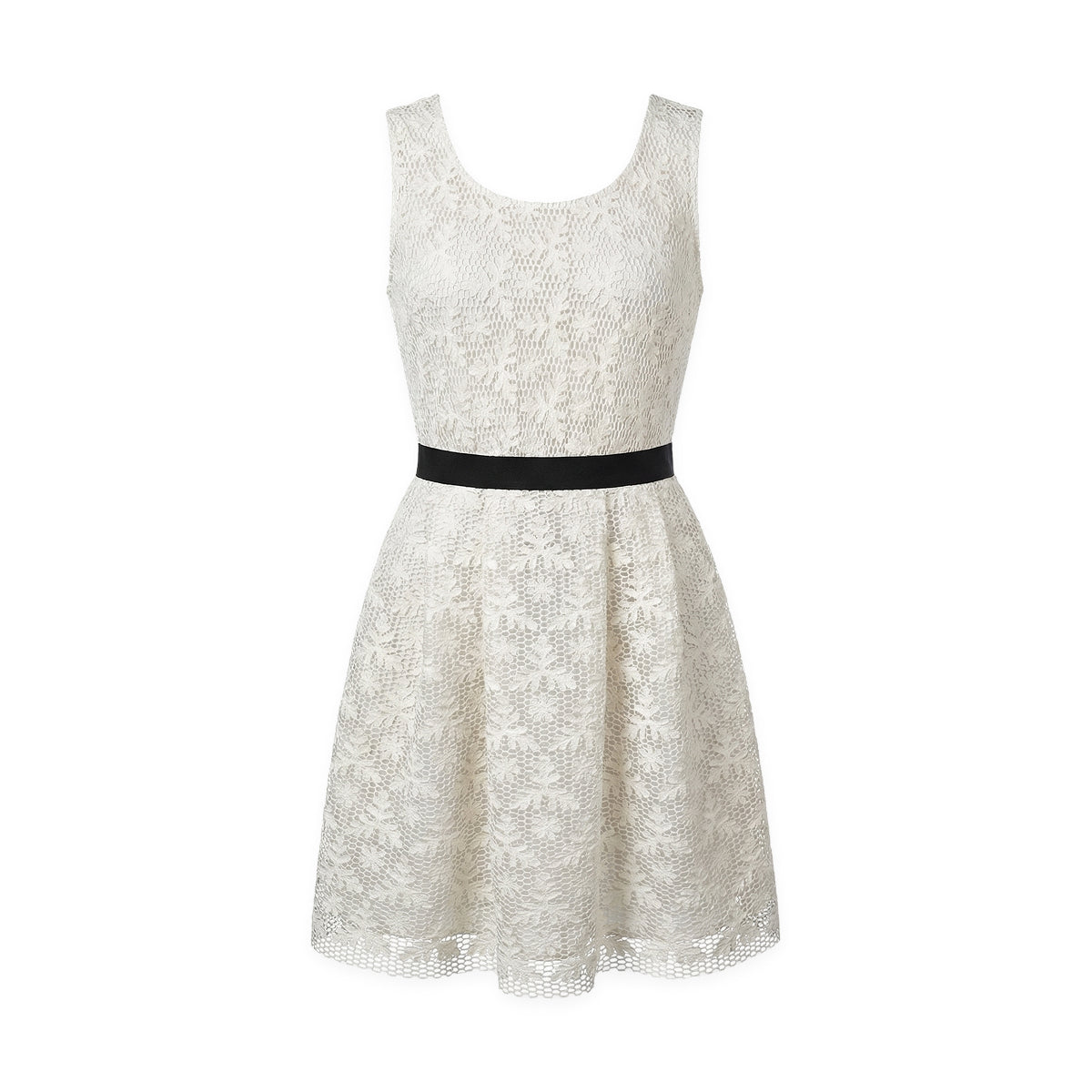 White Princess Dress Chess with Black Touches