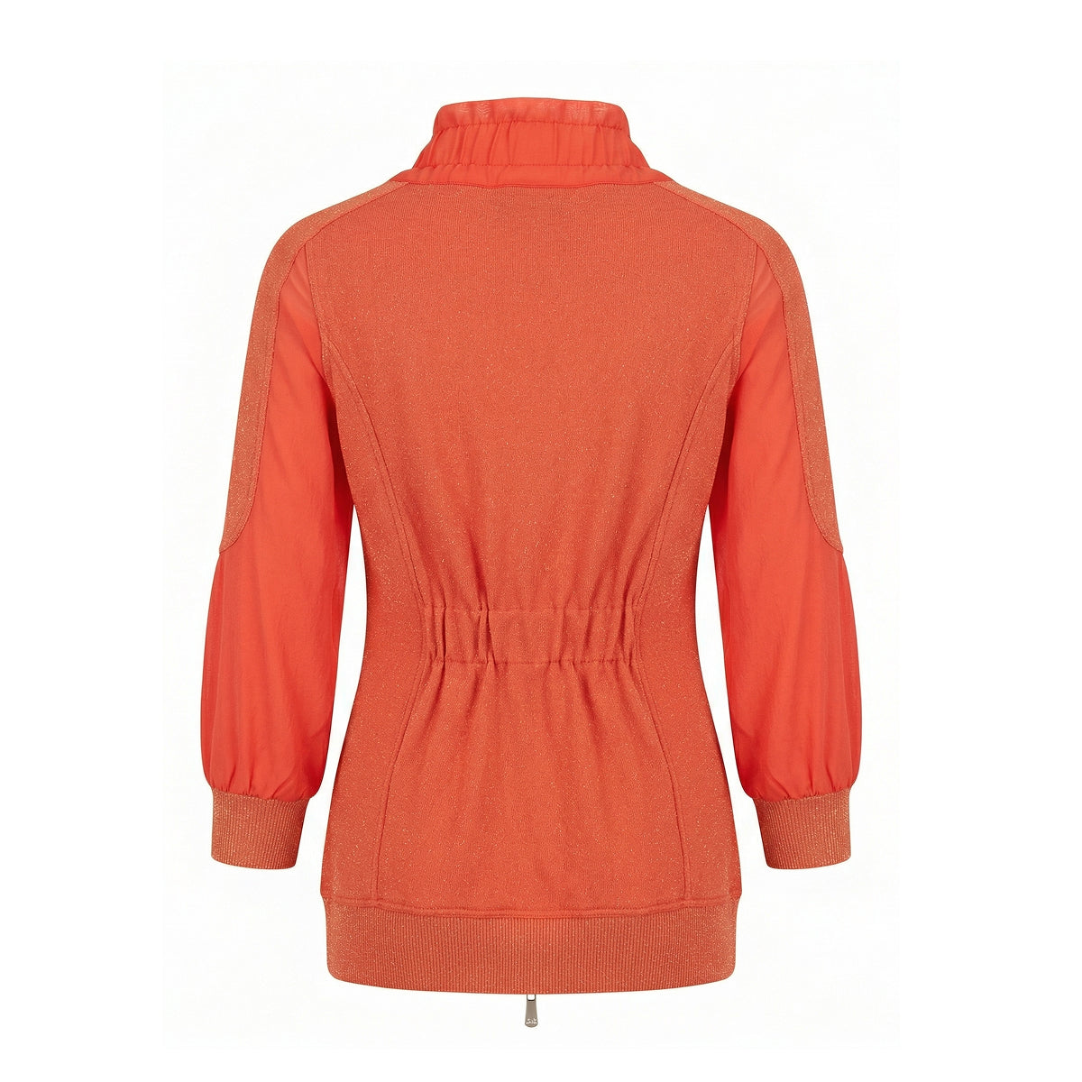 Orange Jacket Top and Silk Pants