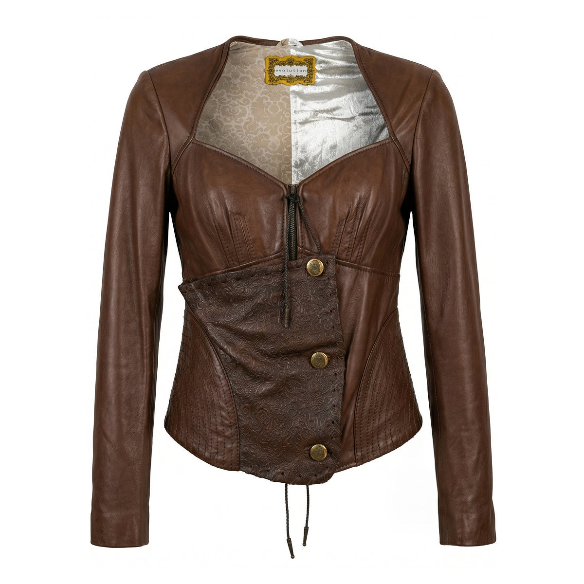 Brown Leather Jacket Madonna