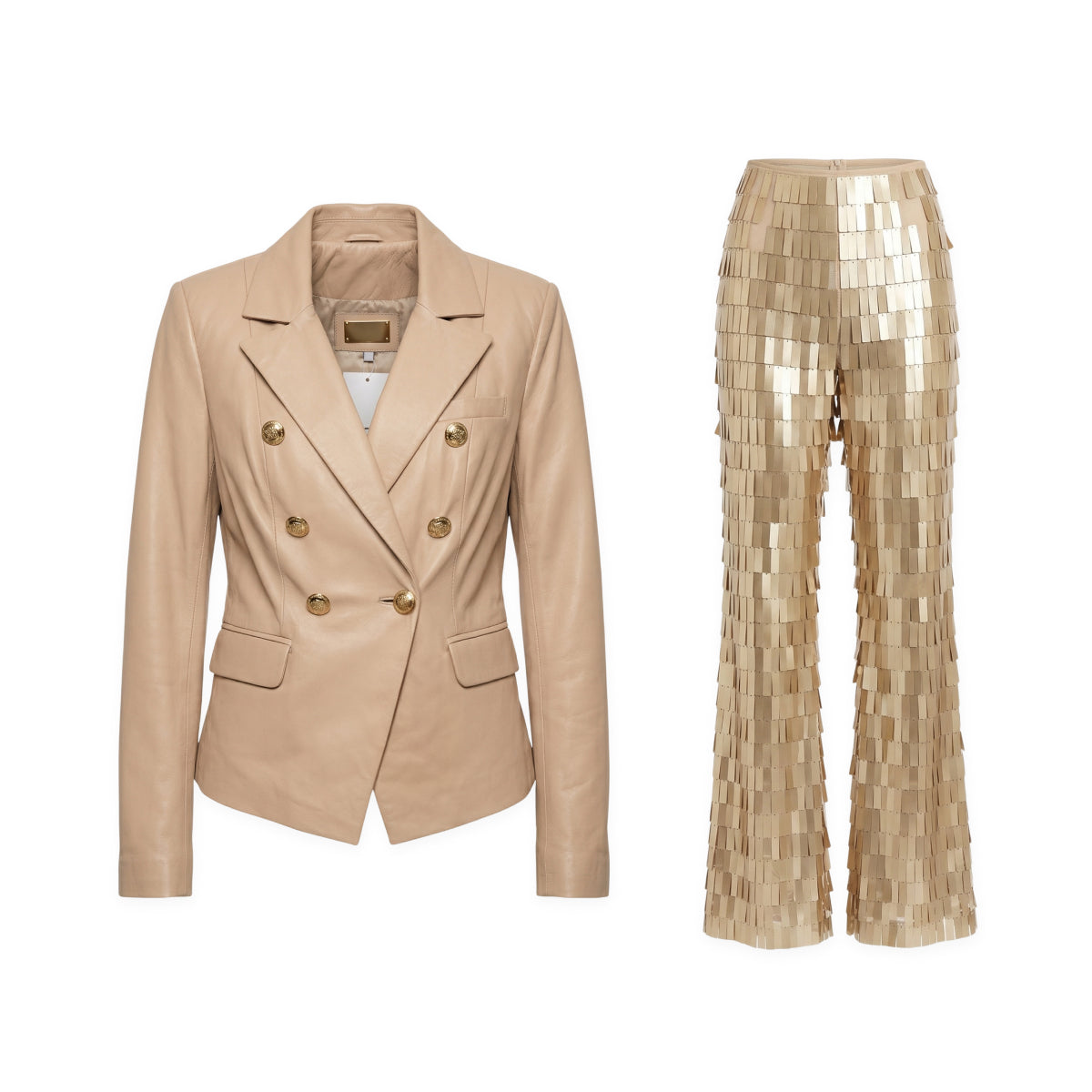Beige Jacket and Pants