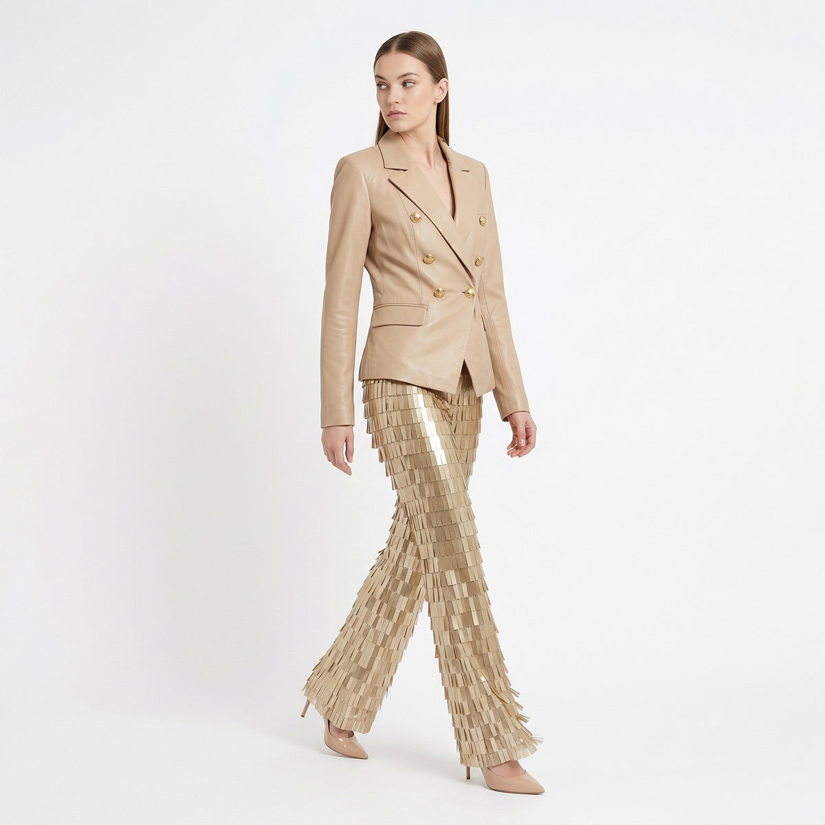 Beige Jacket and Pants
