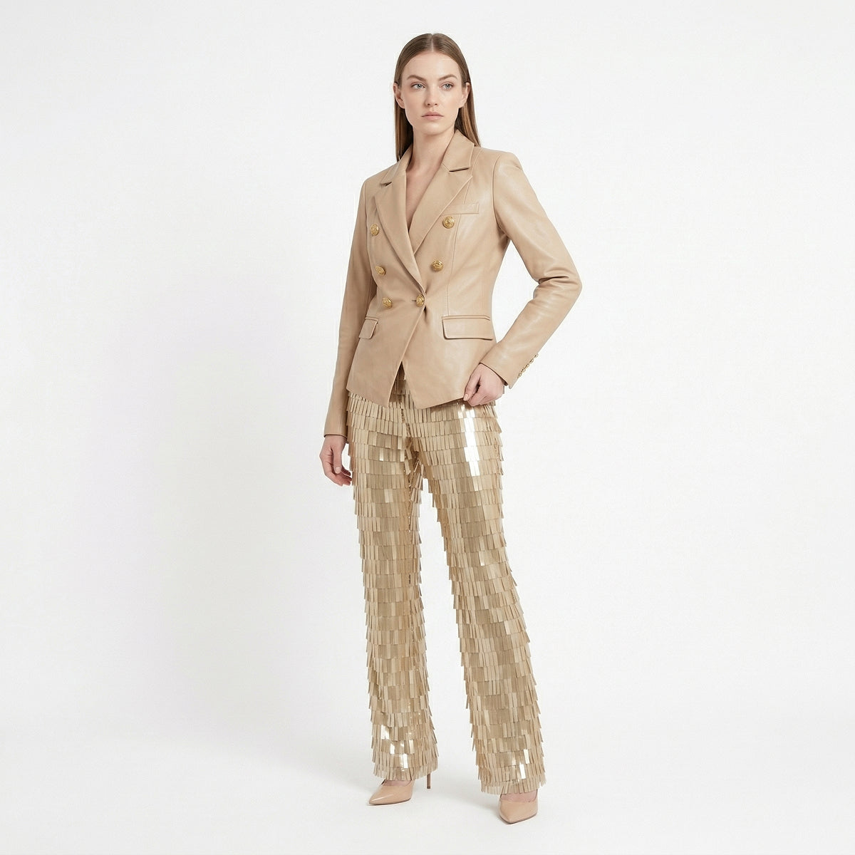 Beige Jacket and Pants