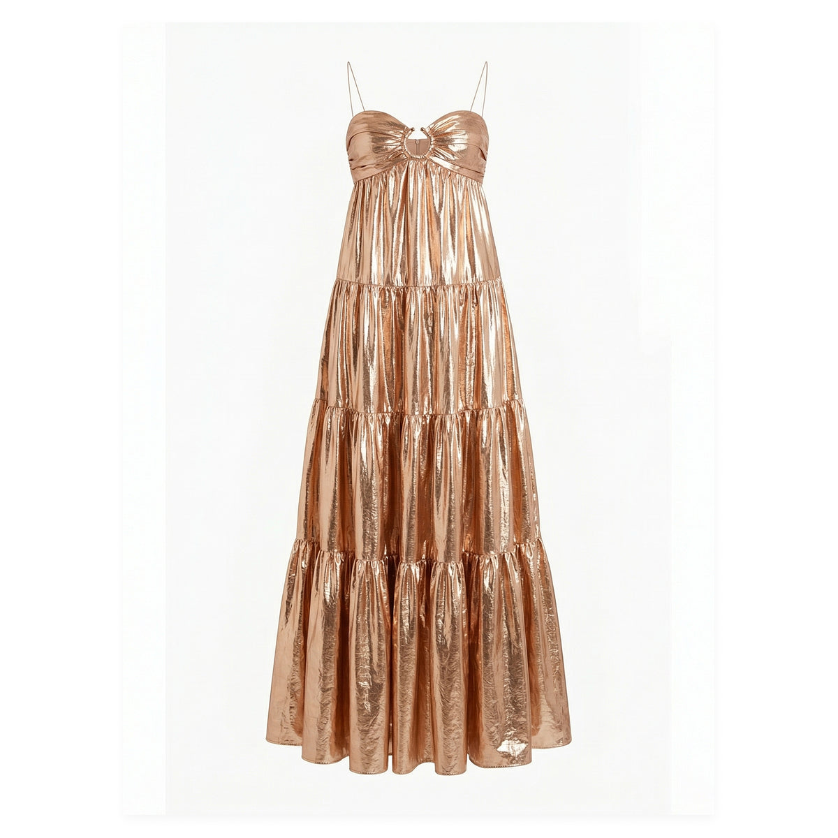 Long Dress Gold Rose