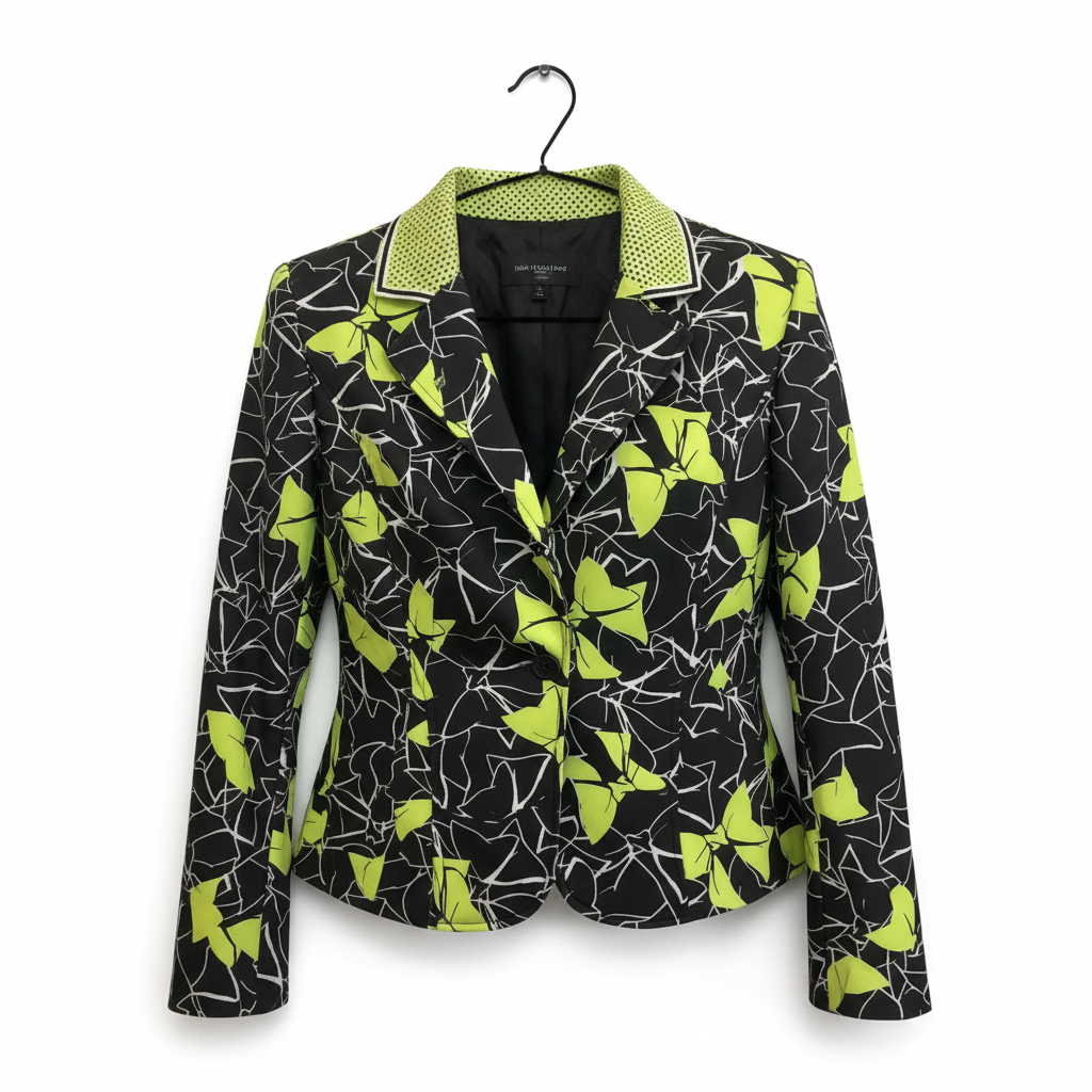 Maggio 22 Light Green and Black Jacket
