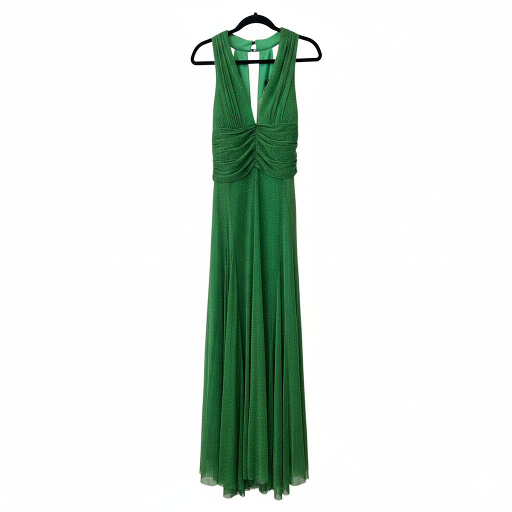 GENESE Long Green Dress