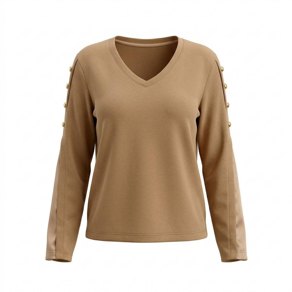Beige Sweater Buttons