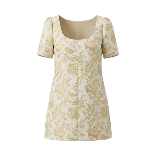 Brigitte Bardot White Tafeta Cotton Dress