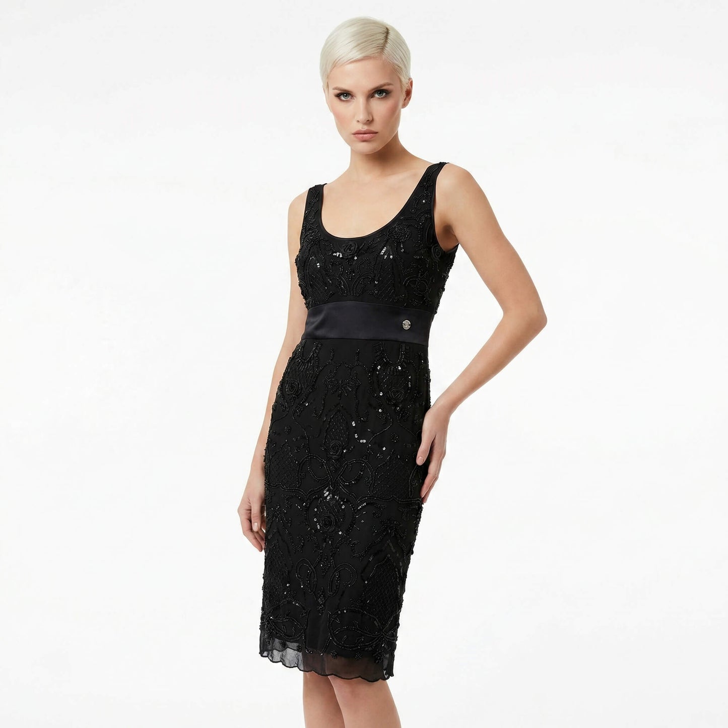 Black Embroidery Dress