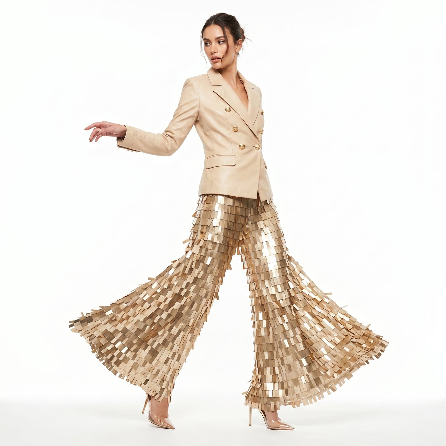 Beige Jacket and Pants