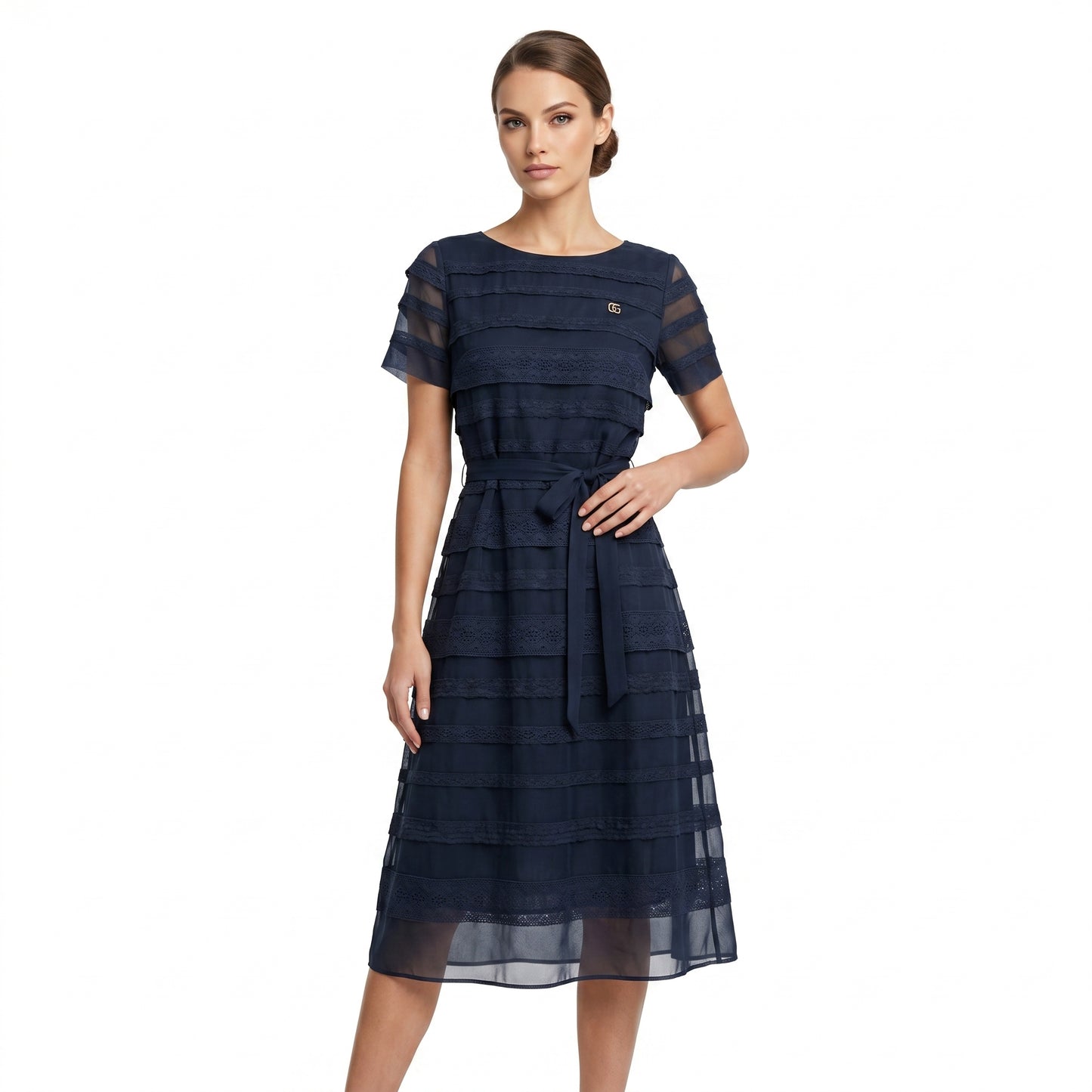 Blue Organza Diseda Dress
