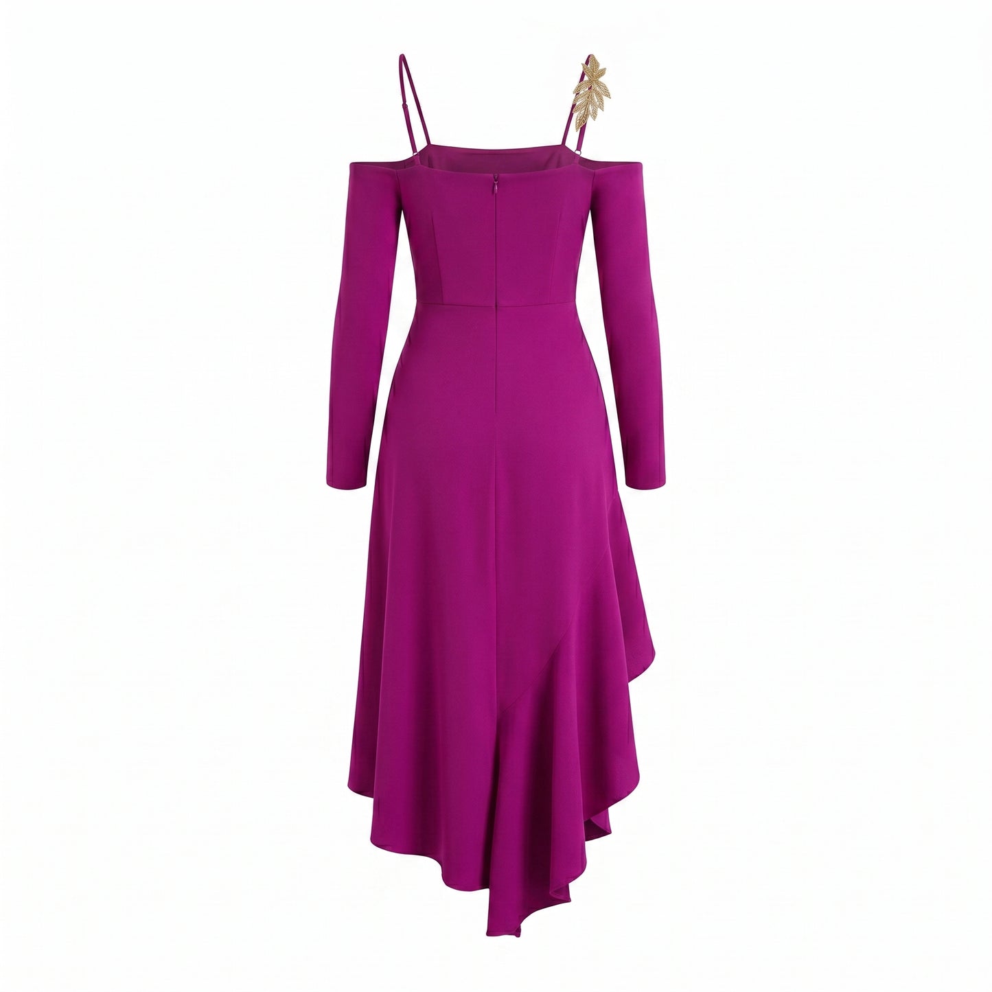 Purple Dress with Swarovski crystals