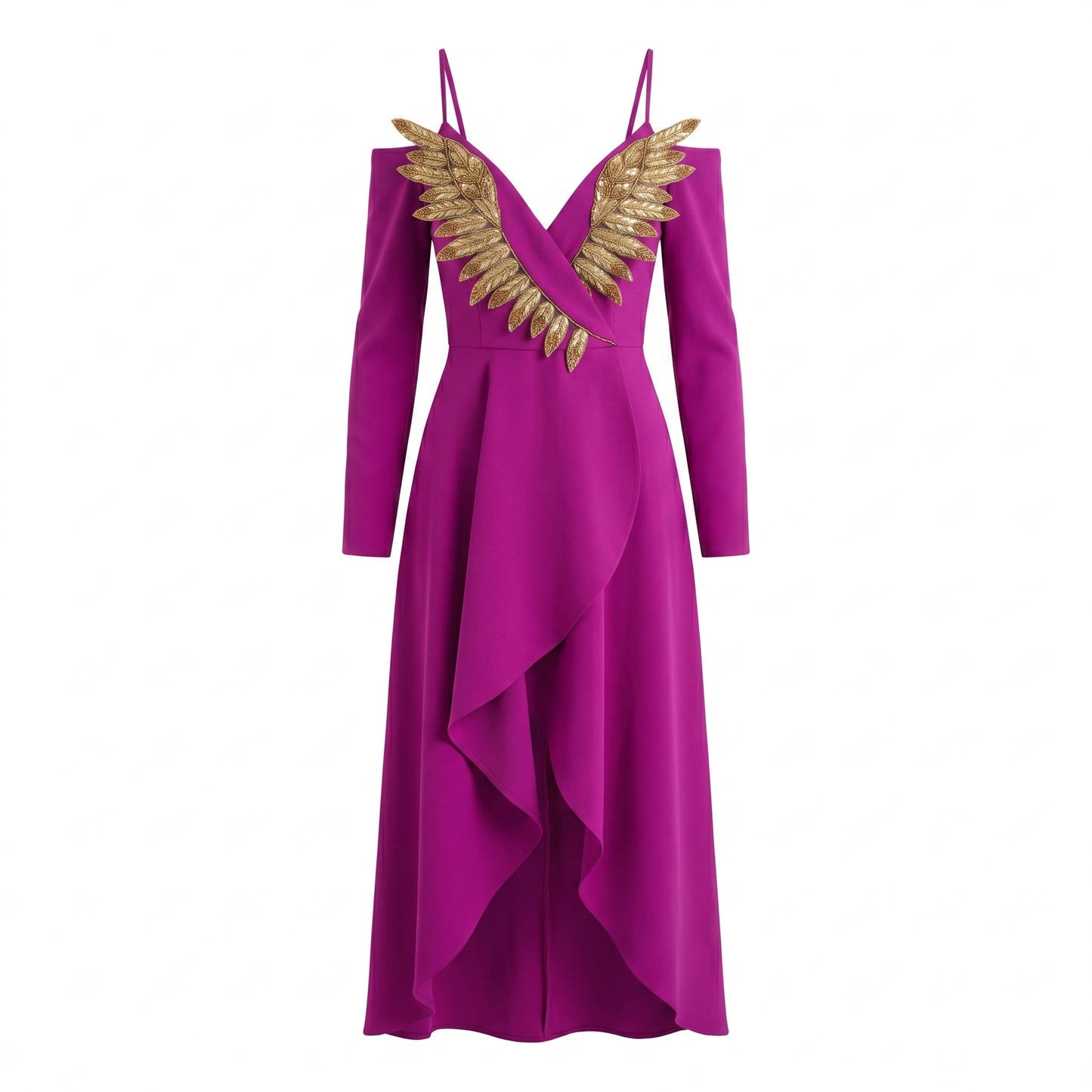 Purple Dress with Swarovski crystals