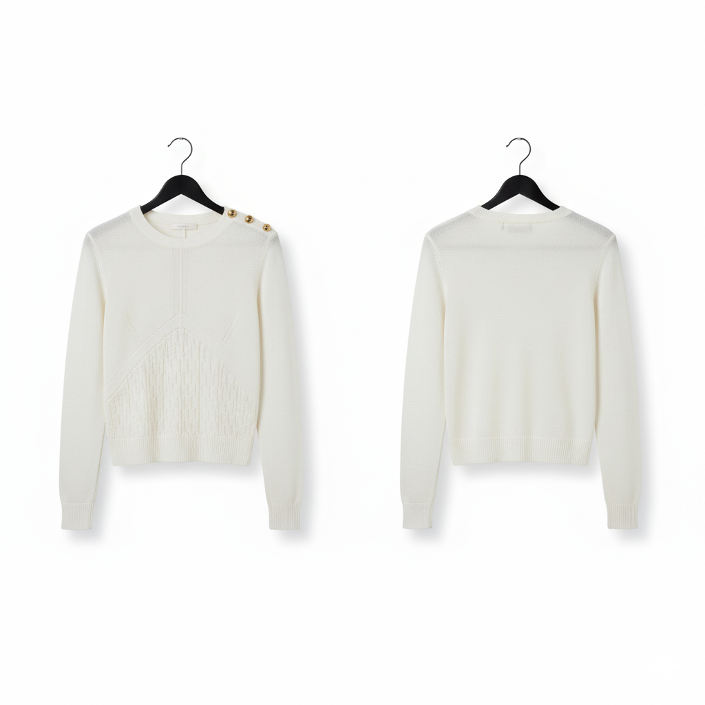 Celine White Sweater.