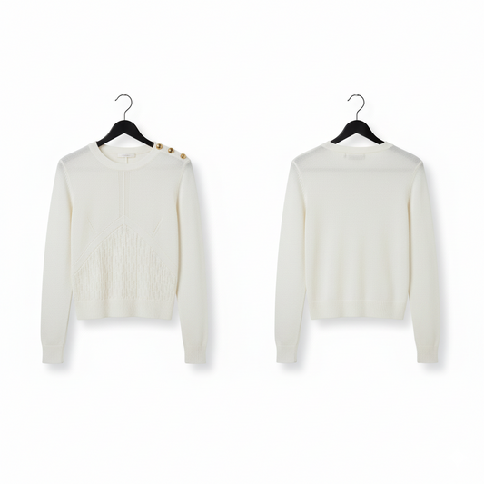 Celine White Sweater.