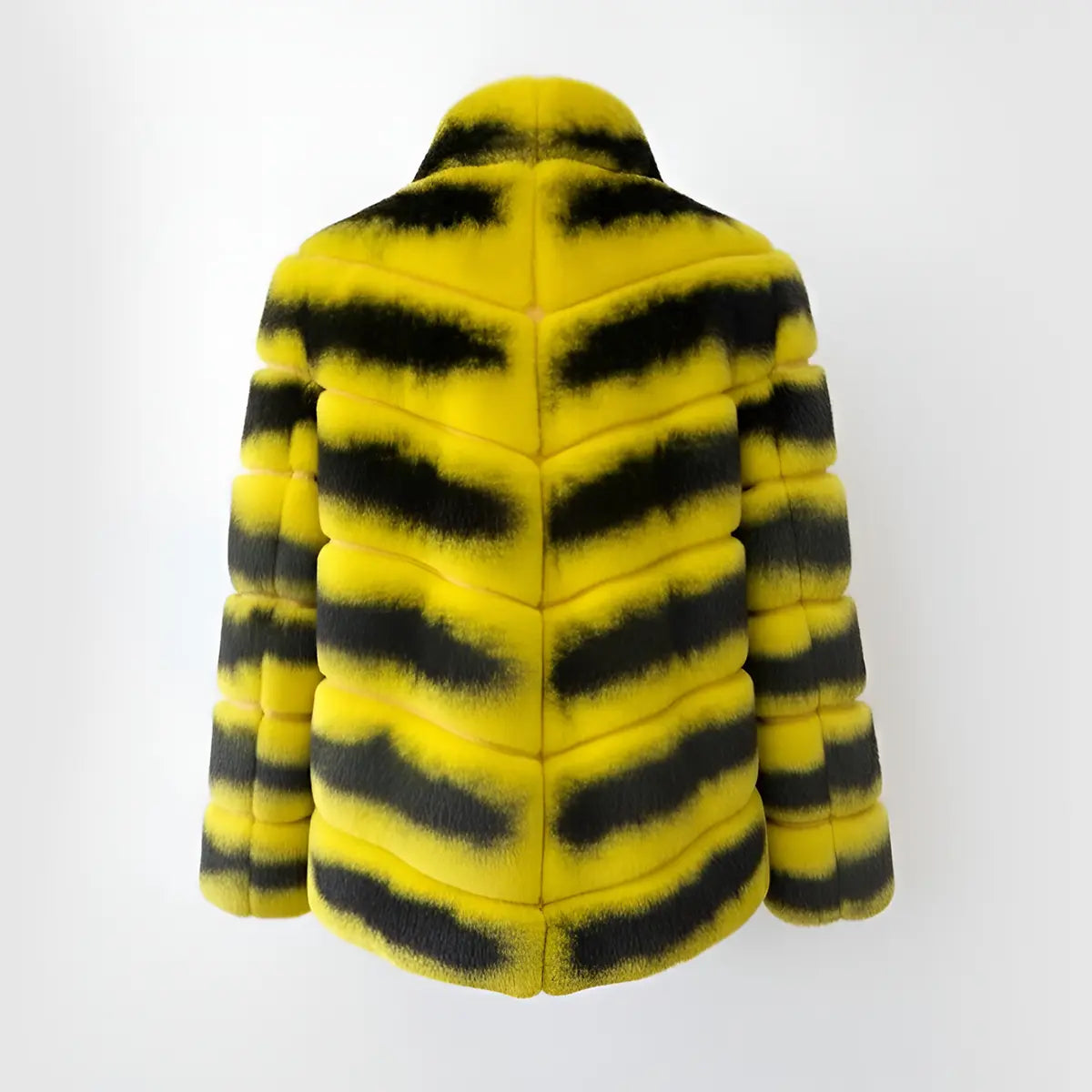 Chinchilla Yellow Jacket Marcella Acosta Couture Collection