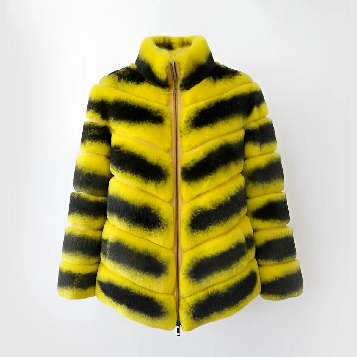 Chinchilla Yellow Jacket Marcella Acosta Couture Collection